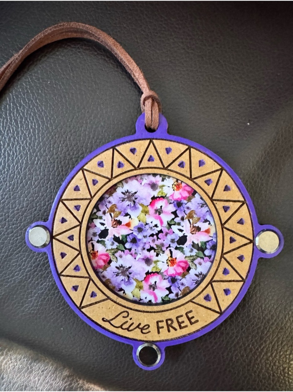 Hand crafted by me car charm/sun catcher customizable made To order